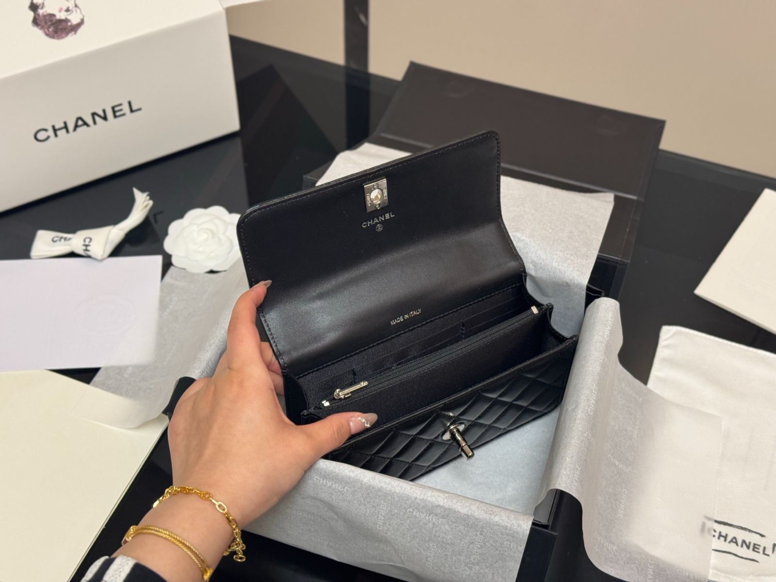 【今日特価】Chanel Handle Accordion Bag チャネル ハンドル アコーディオンバッグ-WTO輸入2