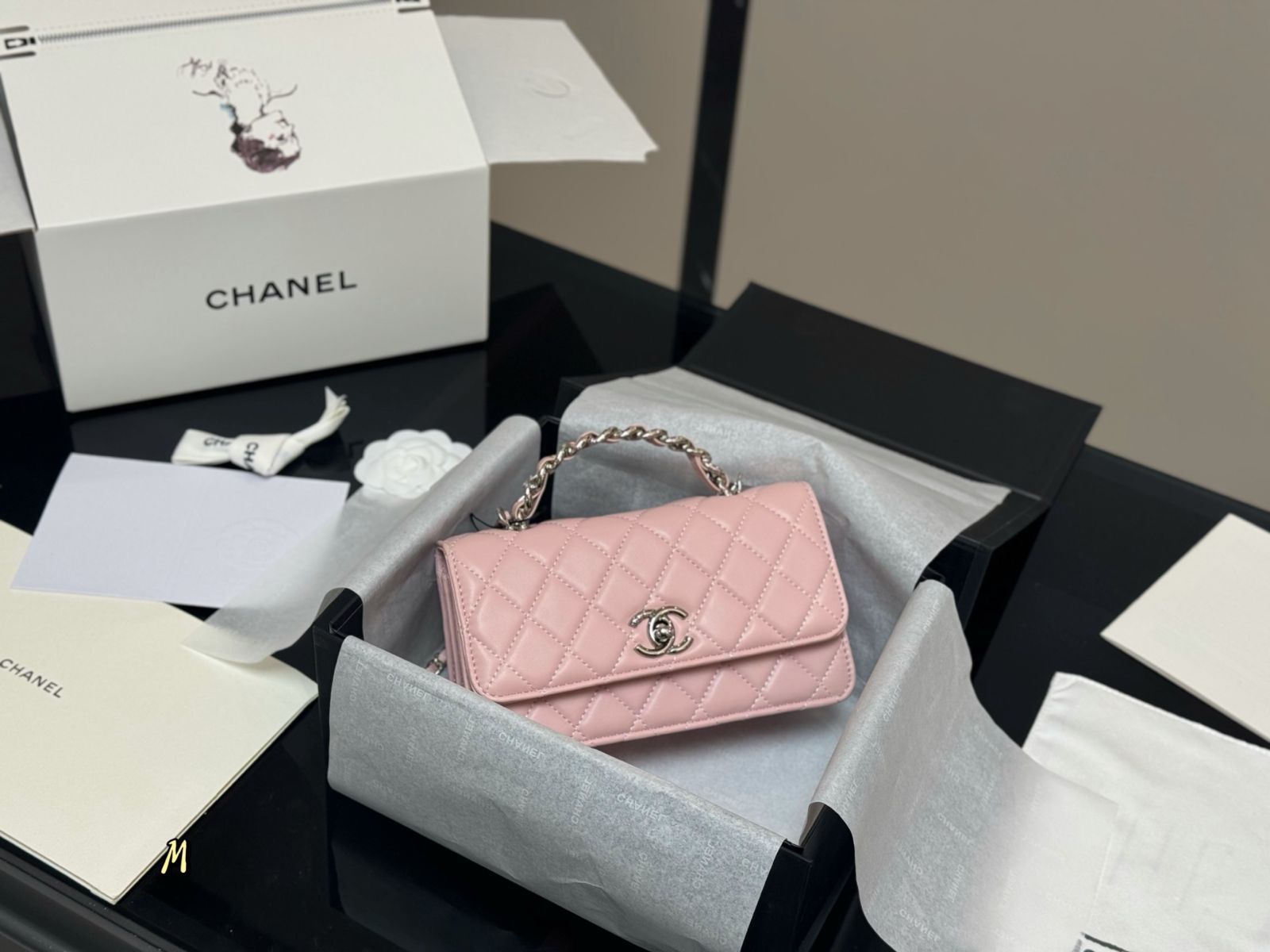 【今日特価】Chanel Handle Accordion Bag チャネル ハンドル アコーディオンバッグ-WTO輸入2