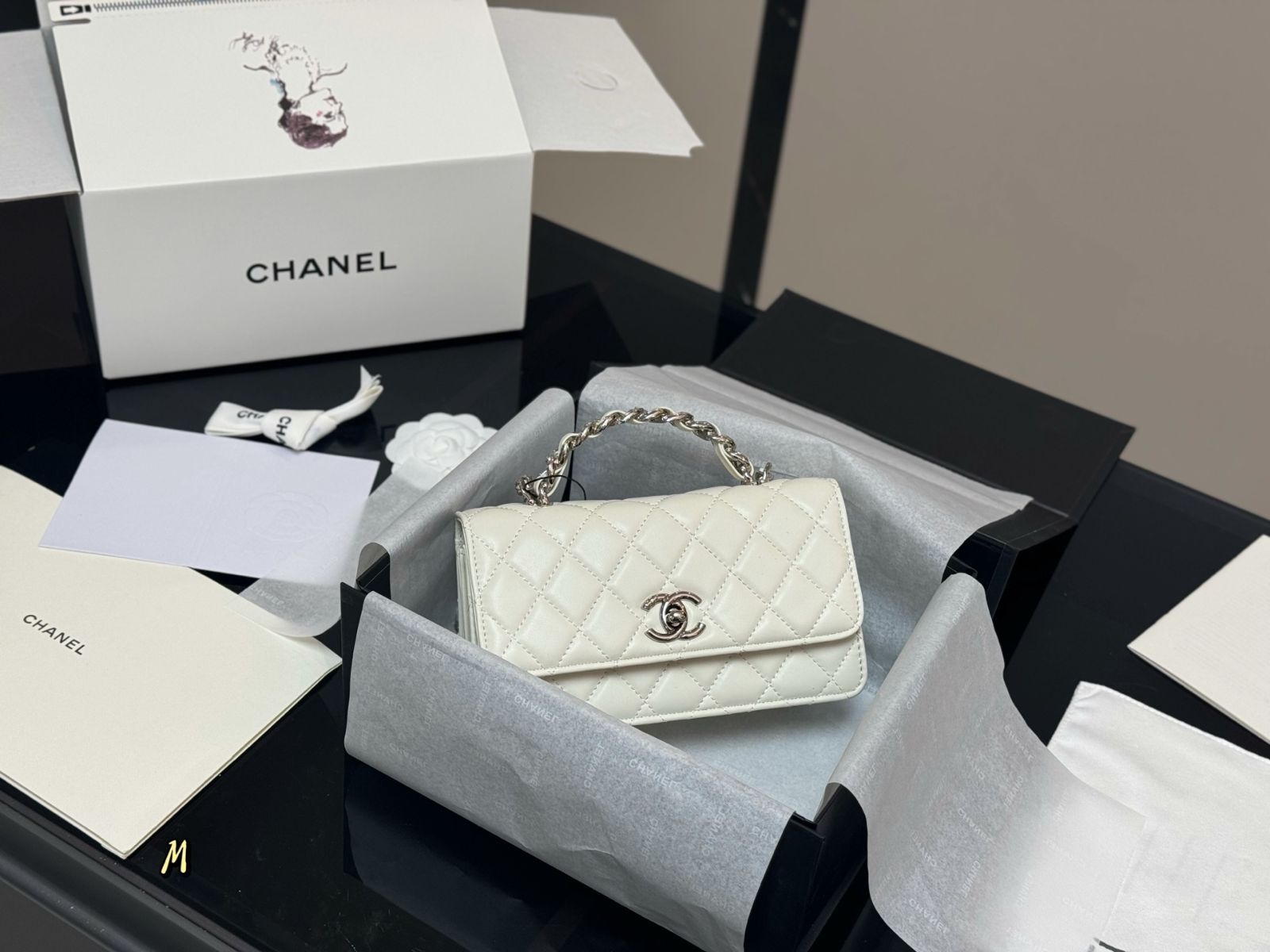 【今日特価】Chanel Handle Accordion Bag チャネル ハンドル アコーディオンバッグ-WTO輸入2