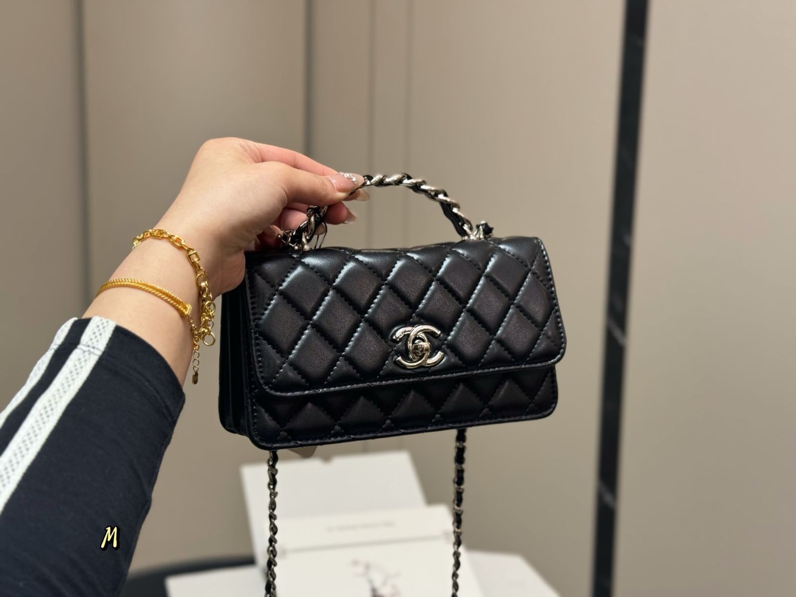 【今日特価】Chanel Handle Accordion Bag チャネル ハンドル アコーディオンバッグ-WTO輸入2