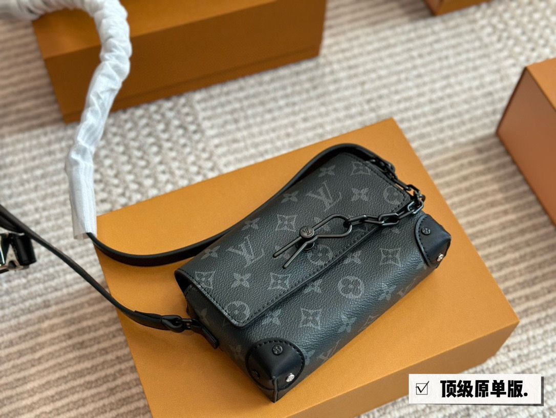 【今日特価】Louis Vuitton Steamer 小盒子 ～ブラックエンボス パーフェクトミニバッグ～-WTO輸入