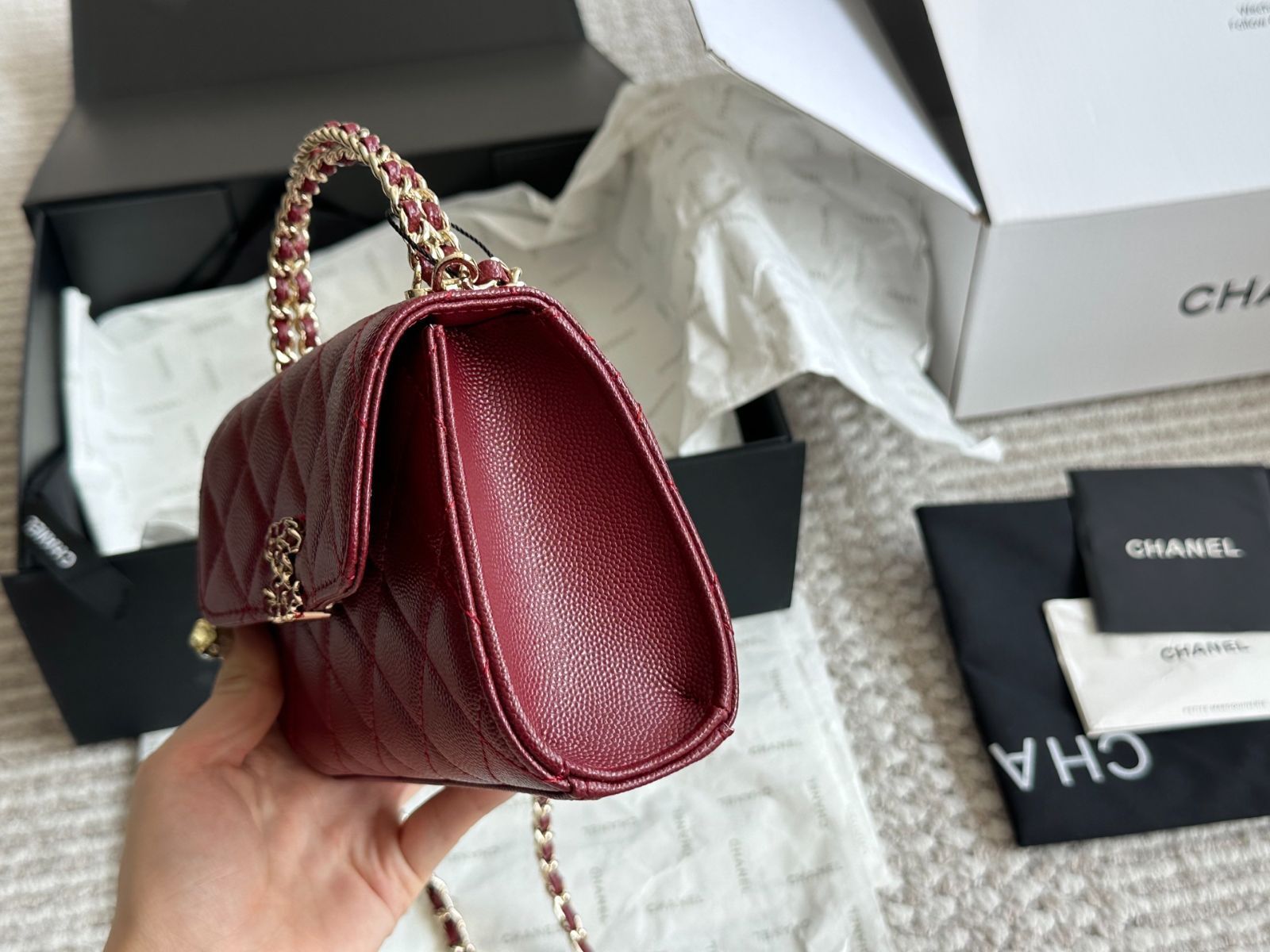 【今日特価】Chanel 23Kelly フォンバッグ(クヴェットブラウン製)-WTO輸入1 【今日特価】Chanel 23Kelly フォンバッグ(クヴェットブラウン製)-WTO輸入1