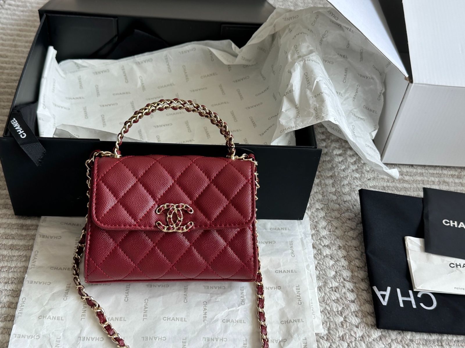 【今日特価】Chanel 23Kelly フォンバッグ(クヴェットブラウン製)-WTO輸入1 【今日特価】Chanel 23Kelly フォンバッグ(クヴェットブラウン製)-WTO輸入1