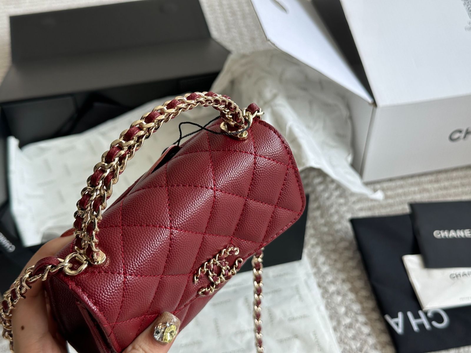 【今日特価】Chanel 23Kelly フォンバッグ(クヴェットブラウン製)-WTO輸入1 【今日特価】Chanel 23Kelly フォンバッグ(クヴェットブラウン製)-WTO輸入1
