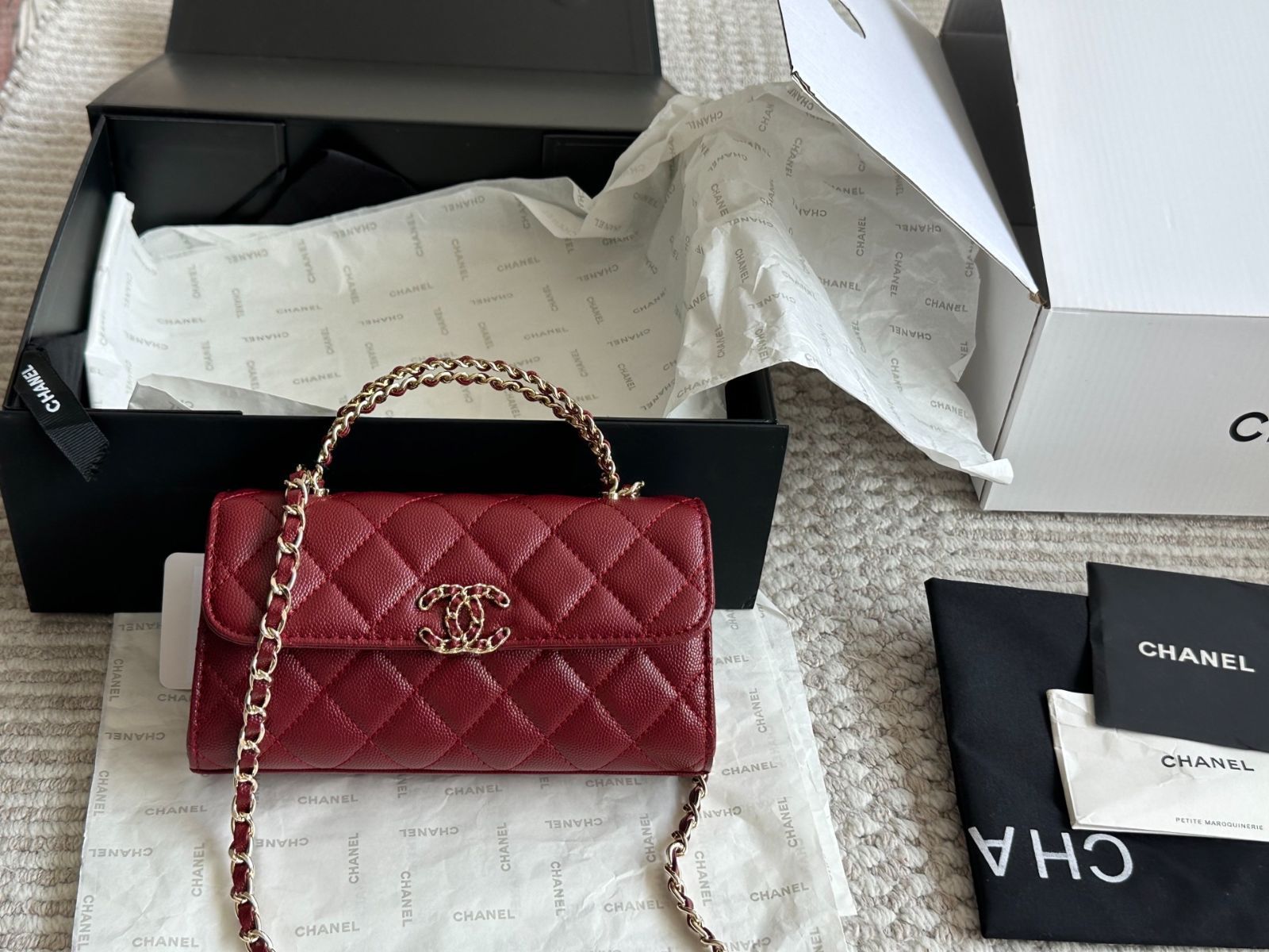 【今日特価】Chanel 23Kelly フォンバッグ(クヴェットブラウン製)-WTO輸入1 【今日特価】Chanel 23Kelly フォンバッグ(クヴェットブラウン製)-WTO輸入1