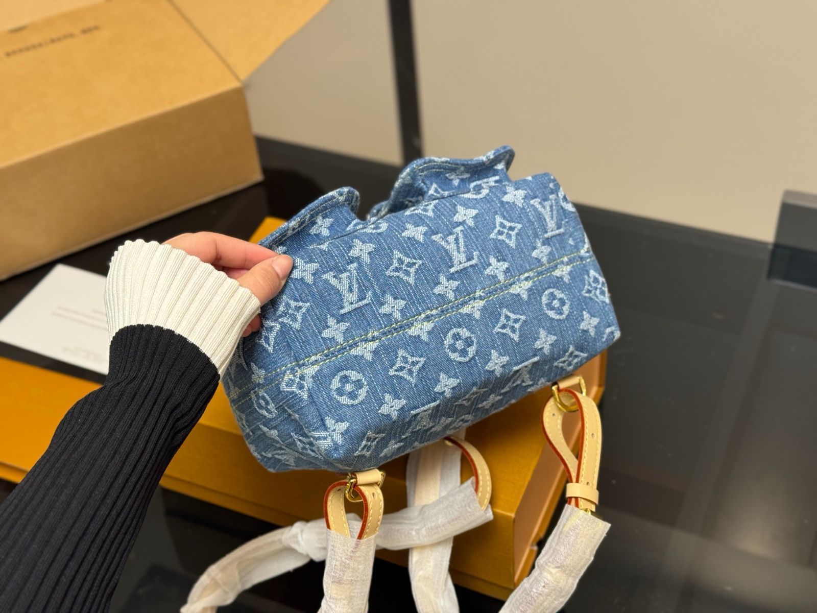 【今日特価】LV Denim Backpack ルイ・ヴィトン デニム バックパック-WTO輸入