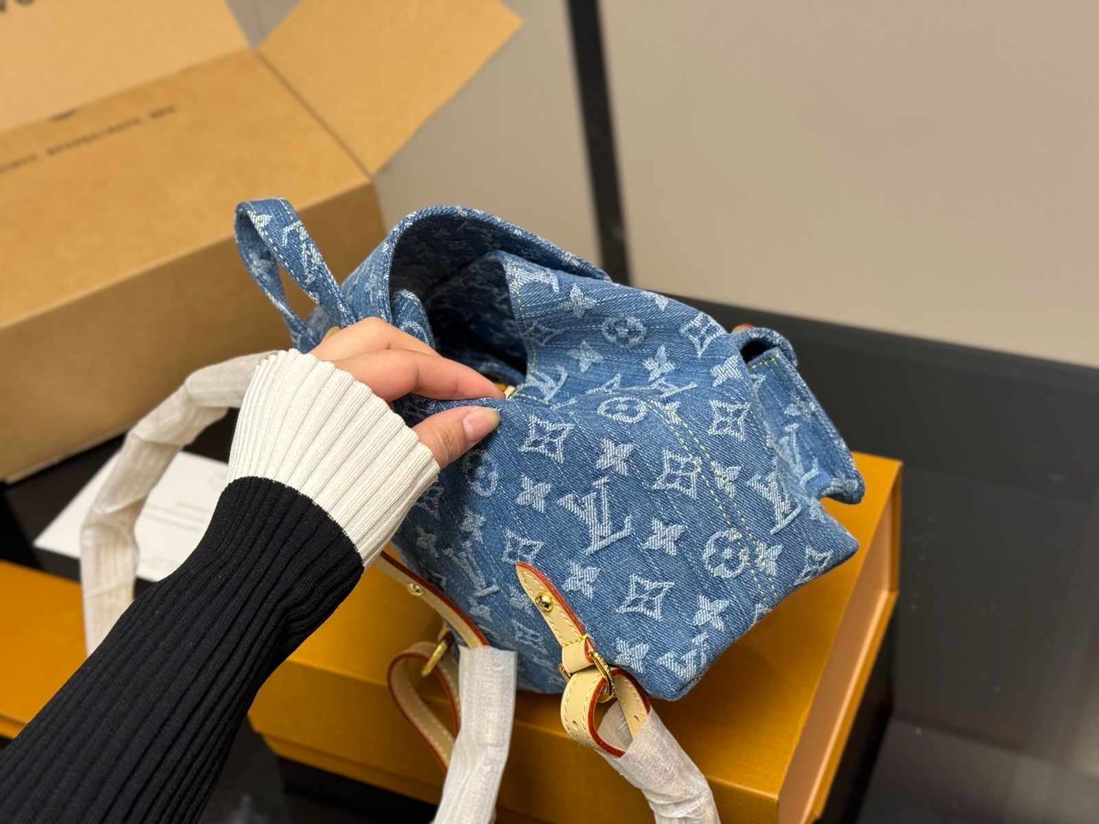 【今日特価】LV Denim Backpack ルイ・ヴィトン デニム バックパック-WTO輸入