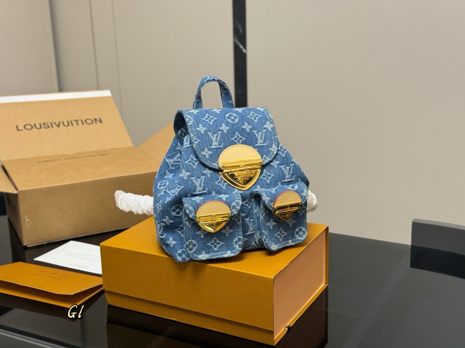 【今日特価】LV Denim Backpack ルイ・ヴィトン デニム バックパック-WTO輸入