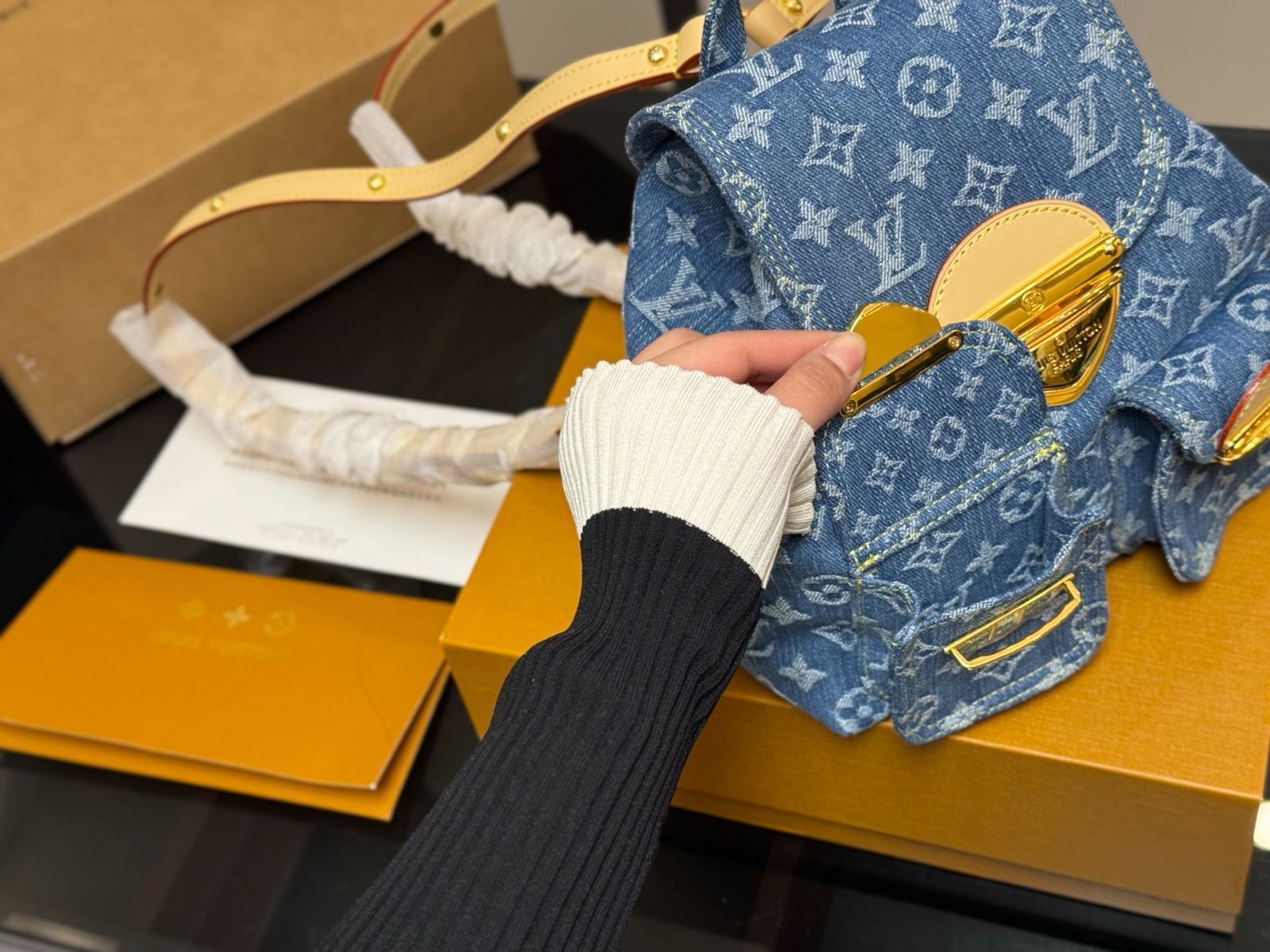 【今日特価】LV Denim Backpack ルイ・ヴィトン デニム バックパック-WTO輸入