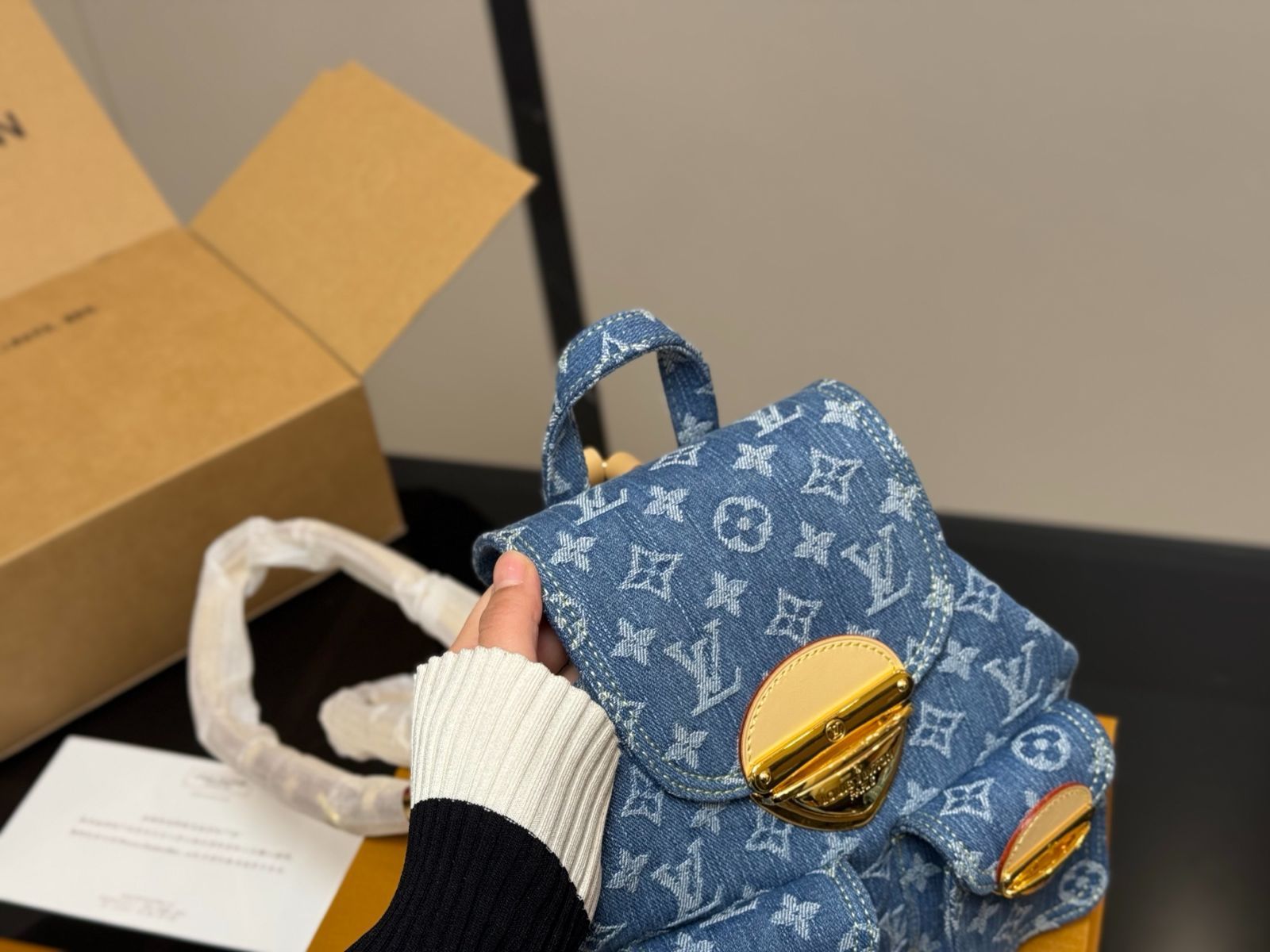 【今日特価】LV Denim Backpack ルイ・ヴィトン デニム バックパック-WTO輸入