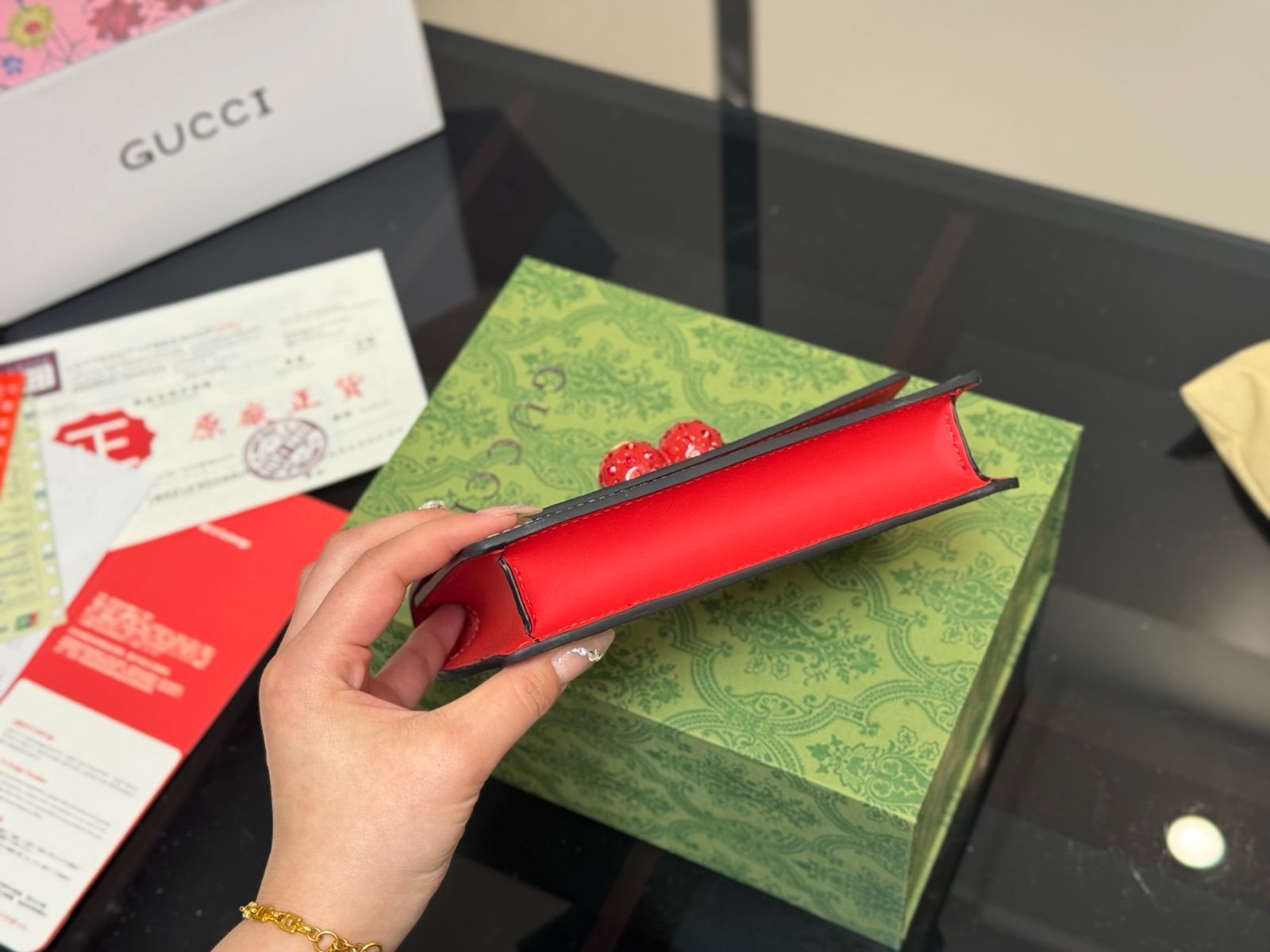 【今日特価】Gucci GG Cherry チェーンバッグ-WTO輸入2