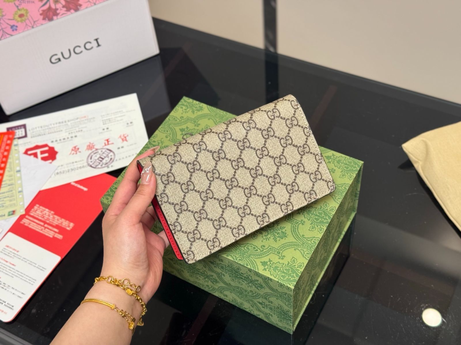 【今日特価】Gucci GG Cherry チェーンバッグ-WTO輸入2