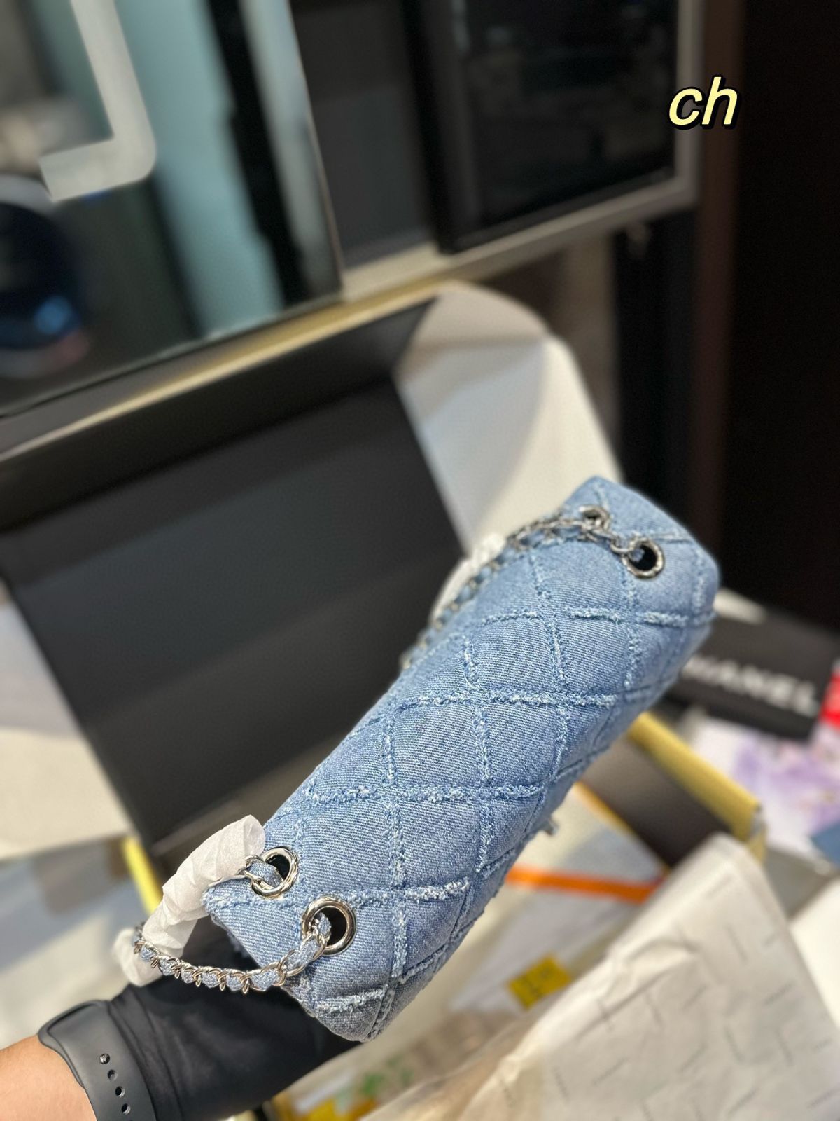 Chanel 今日特価!高版本デニムミニ CF ツーピースセット~送料無料!-WT0輸入 Chanel 今日特価!高版本デニムミニ CF ツーピースセット~送料無料!-WT0輸入