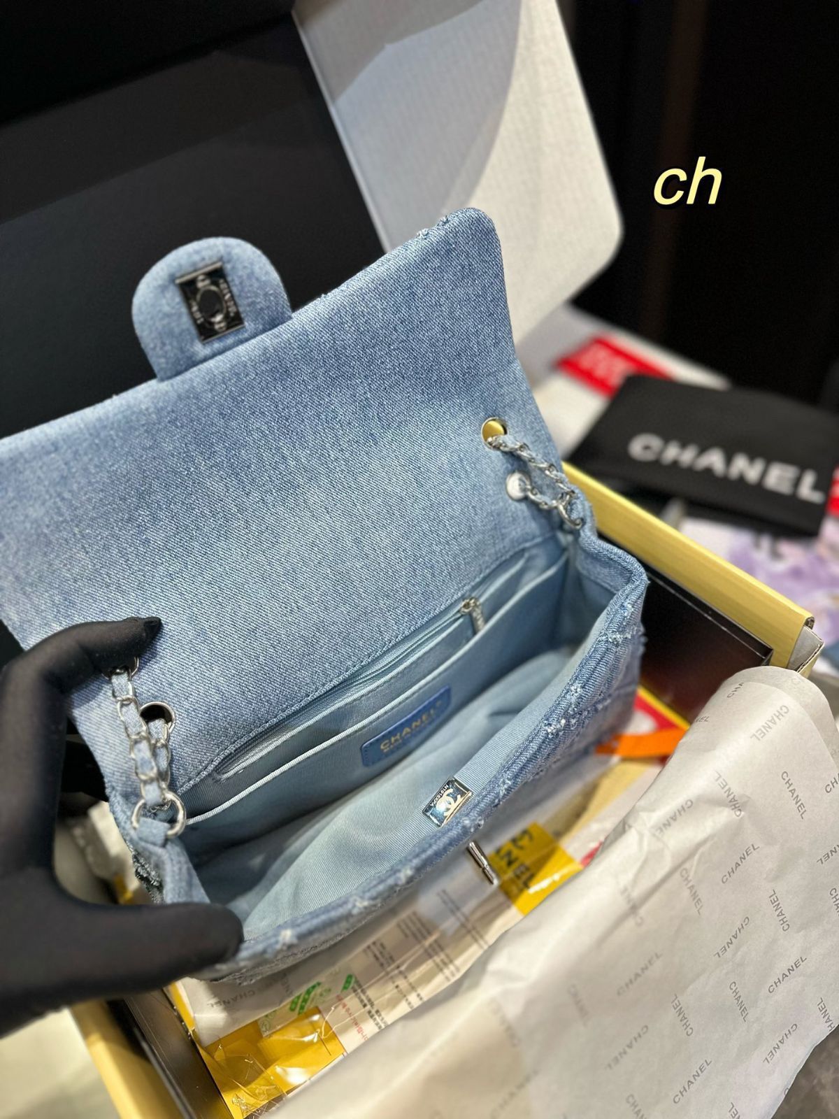 Chanel 今日特価!高版本デニムミニ CF ツーピースセット~送料無料!-WT0輸入 Chanel 今日特価!高版本デニムミニ CF ツーピースセット~送料無料!-WT0輸入