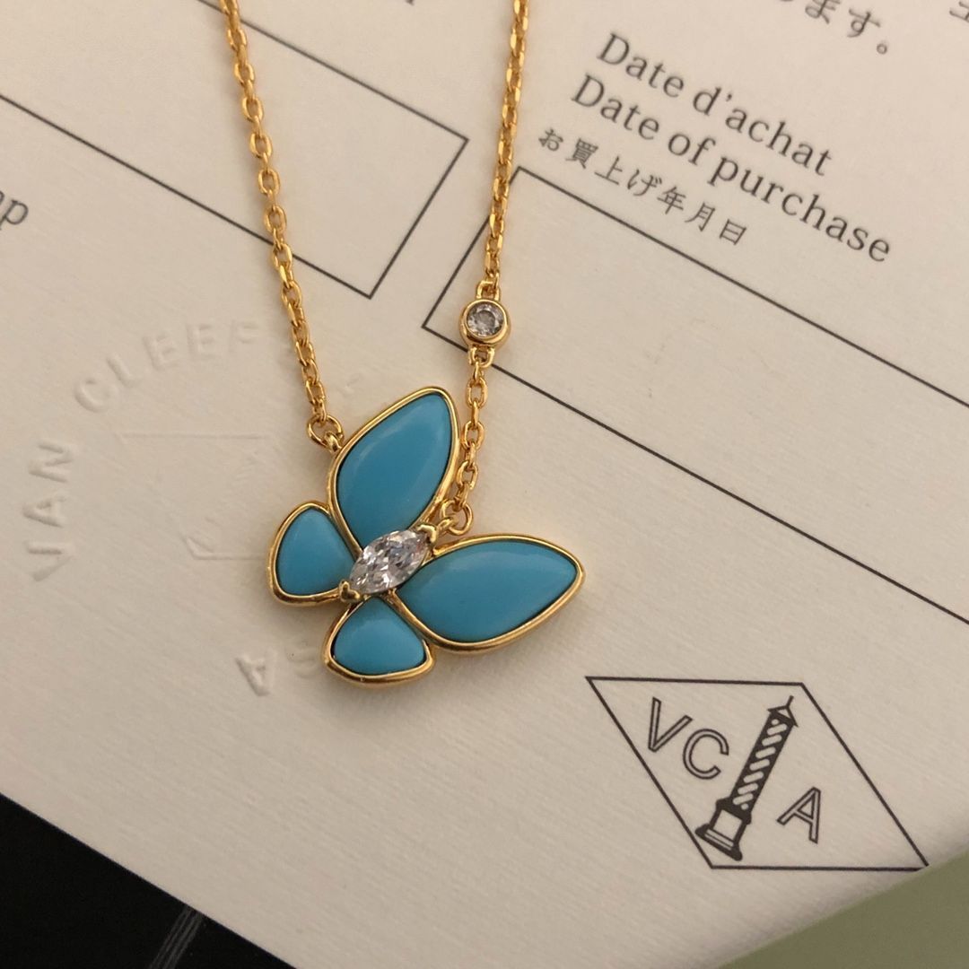 Van Cleef & Arpels ヴァン クリーフ＆アーペル 2022 新作 VCA 美しいバタフライ オープン リング、ネックレス、イヤリング。｜本日限定特価｜新品未使用