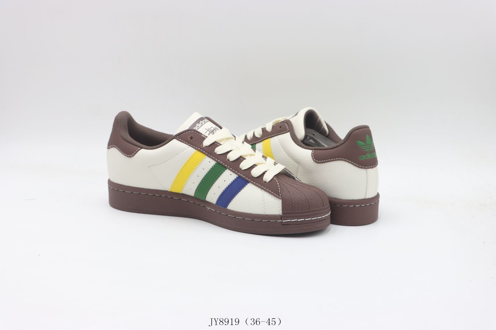 【今日特価】Adidas / アディダス ホワイト ブラウン ブルー イエロー JY8919-MM輸入