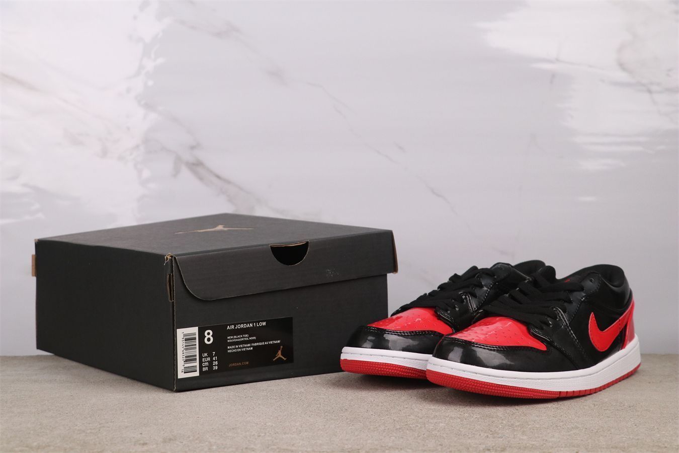 【今日特価】エア ジョーダン（Air Jordan） AJ1 Air Jordan 1 Low ブラック レッド（Black Red）-MM輸入