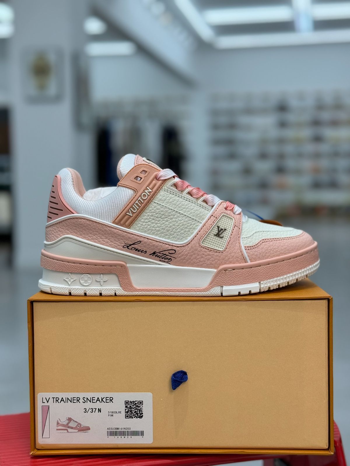 Louis Vuitton Trainer 配色 - ピンクのライチ柄｜本日限定特価｜新品未使用-MM輸入2