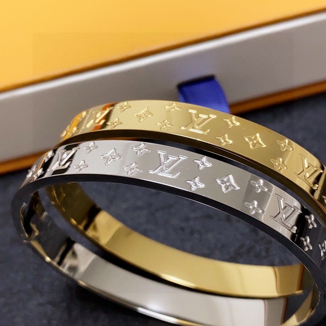 LV プリントレザーブレスレット??ルイ・ヴィトン-MM輸入