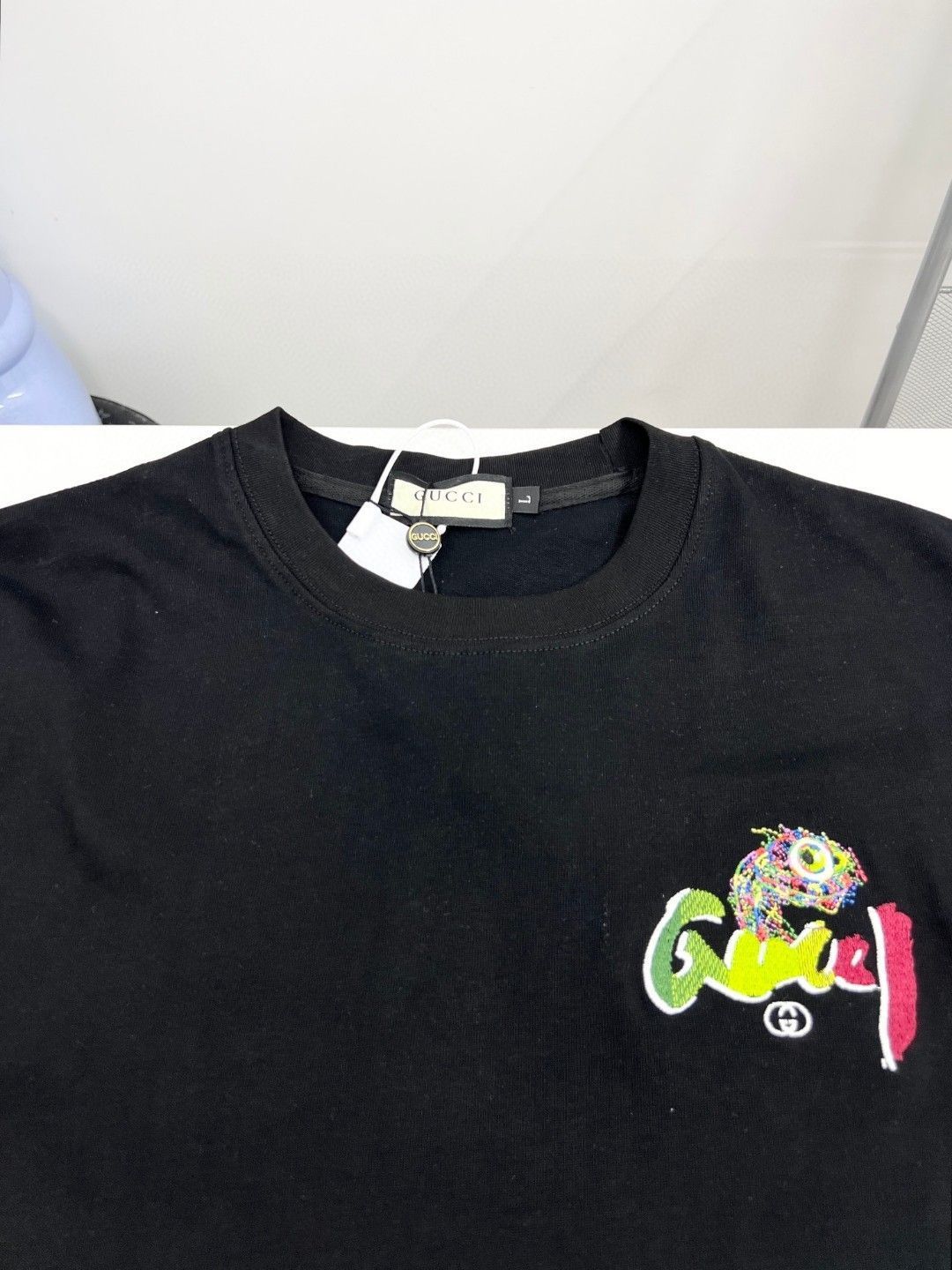 【今日特価】GUCCI 25SS 刺繍 LOGO ショートスリーブ
