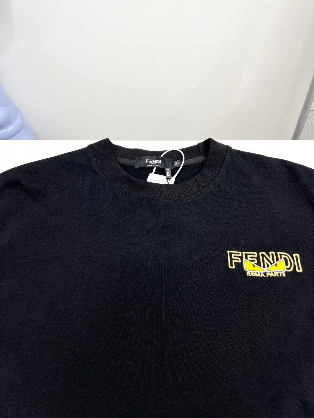 【今日特価】FENDI 2025SS 重刺繍 LOGO ショートスリーブ