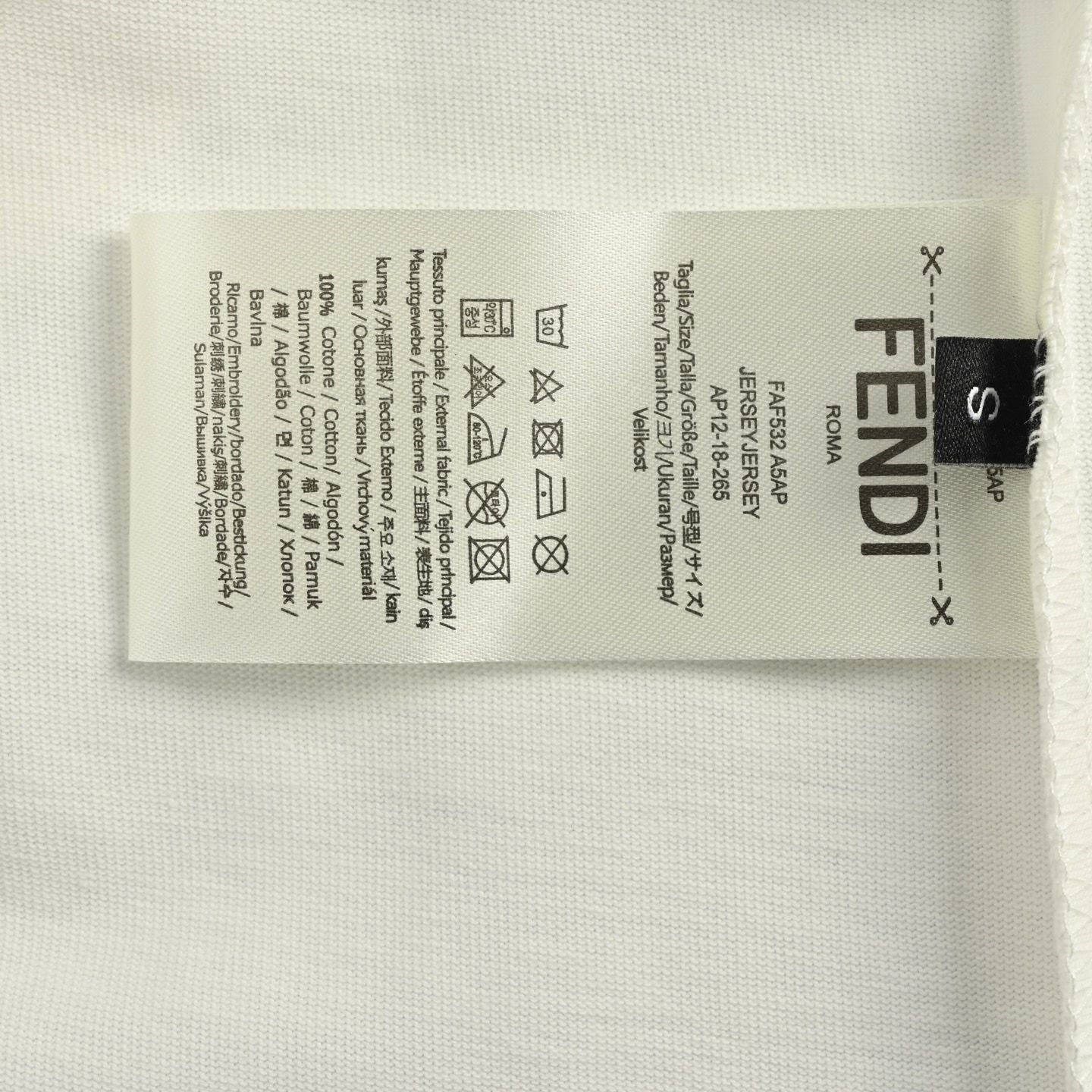 【今日特価】Fendi 25ss モンスターアイズフロッキング T シャツ