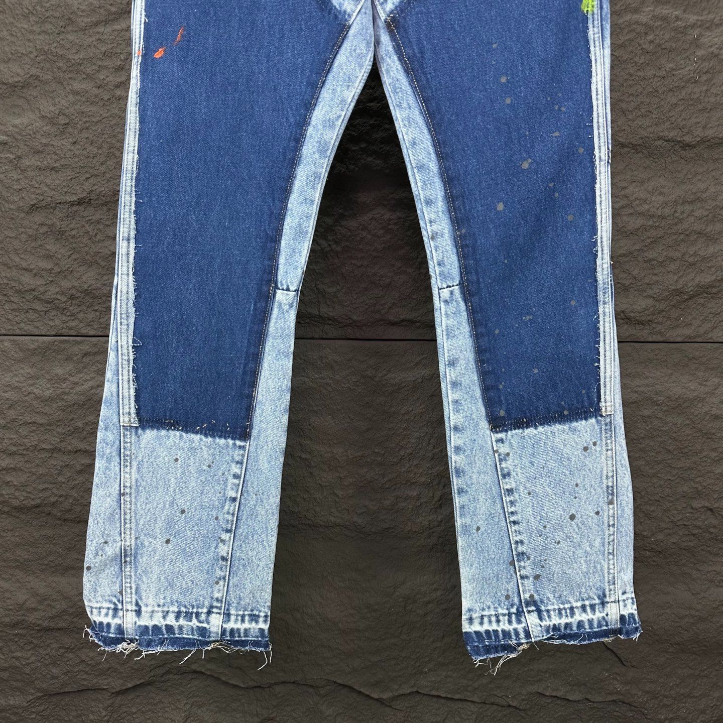 【今日特価】GALLERY DEPT. 2025 スプラッシュ カップル向け 水洗ミニ喇叭デニム