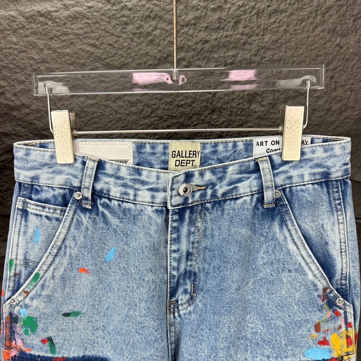【今日特価】GALLERY DEPT. 2025 スプラッシュ カップル向け 水洗ミニ喇叭デニム