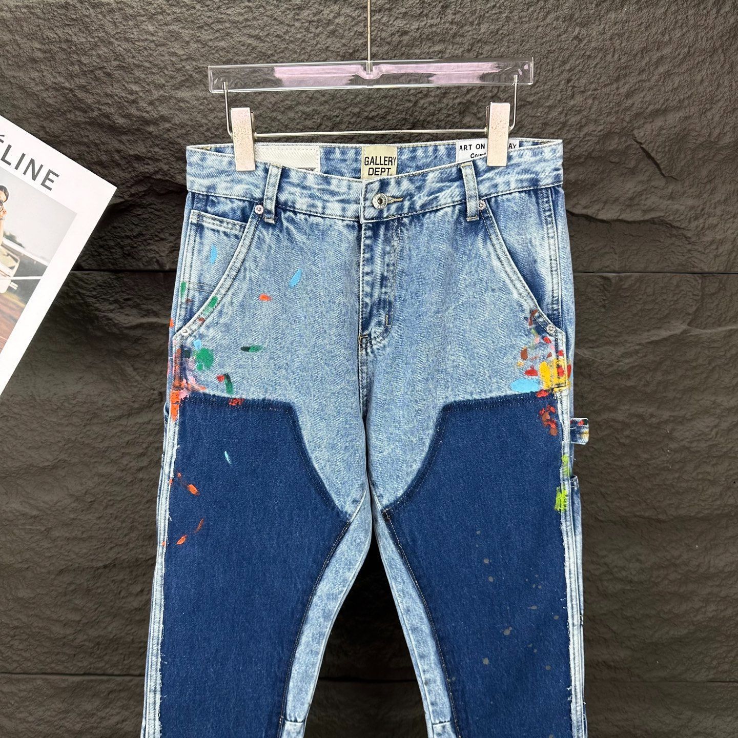 【今日特価】GALLERY DEPT. 2025 スプラッシュ カップル向け 水洗ミニ喇叭デニム
