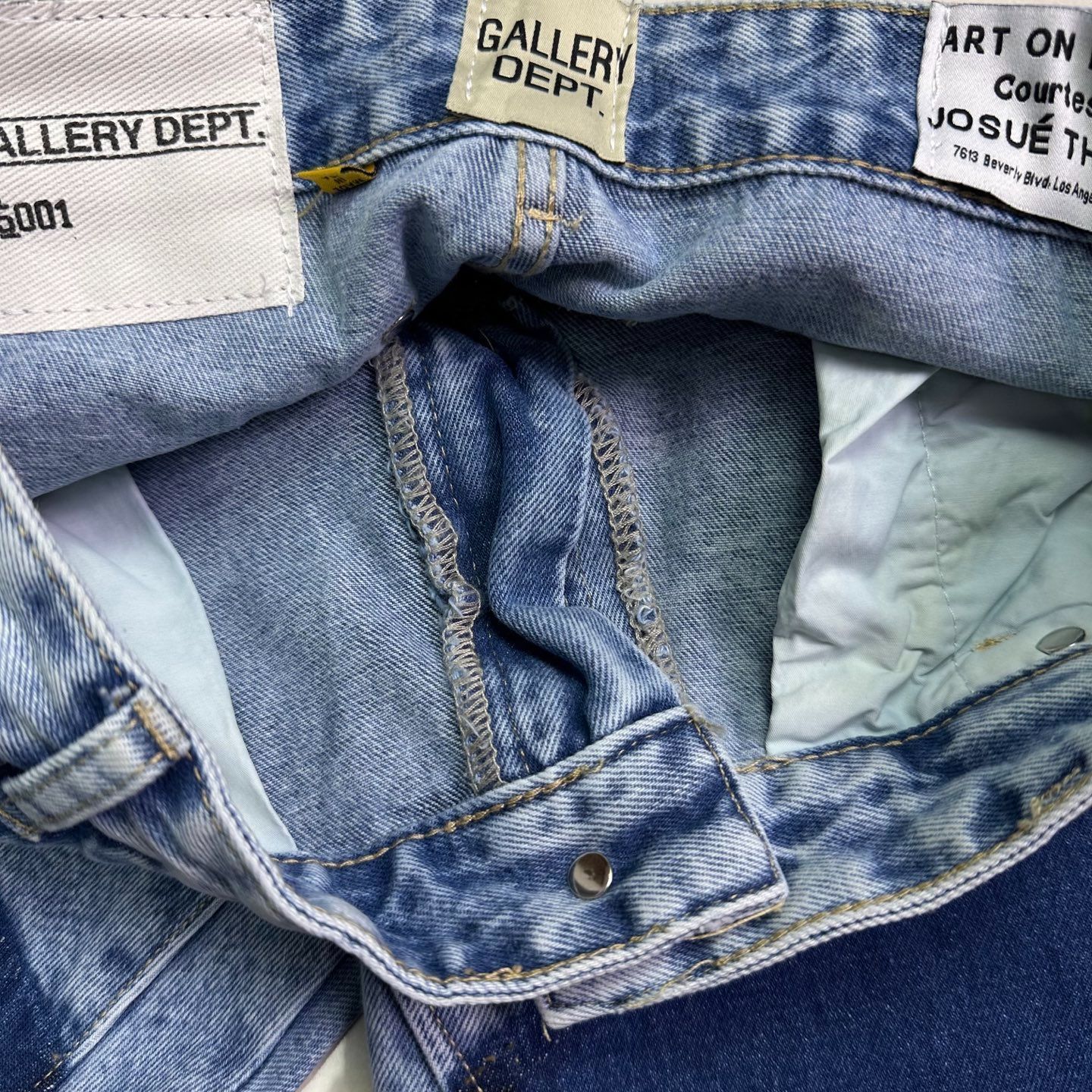 【今日特価】GALLERY DEPT. 2025 スプラッシュ カップル向け 水洗ミニ喇叭デニム