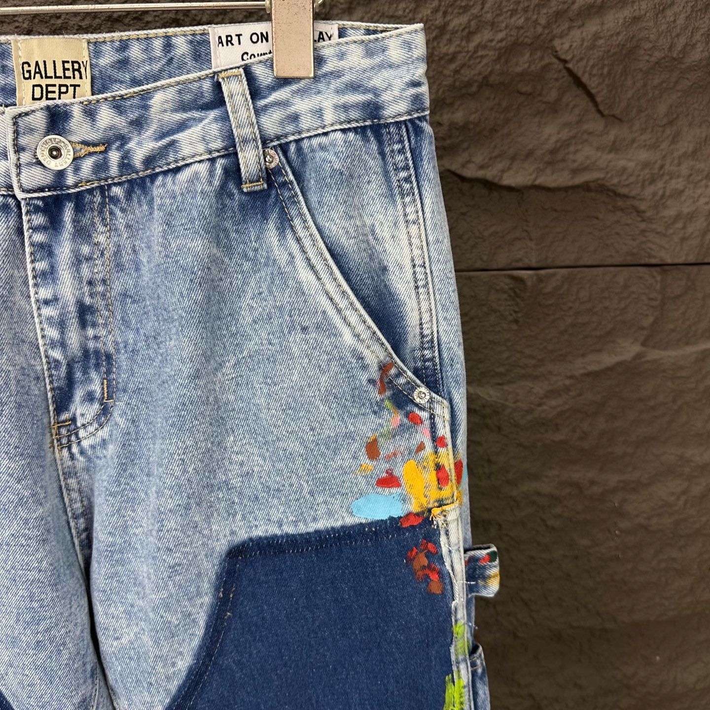 【今日特価】GALLERY DEPT. 2025 スプラッシュ カップル向け 水洗ミニ喇叭デニム