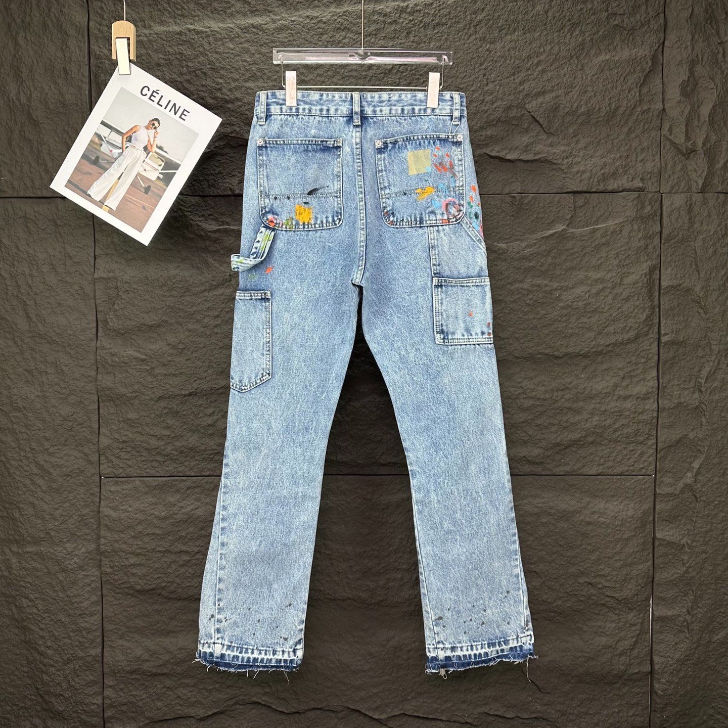 【今日特価】GALLERY DEPT. 2025 スプラッシュ カップル向け 水洗ミニ喇叭デニム