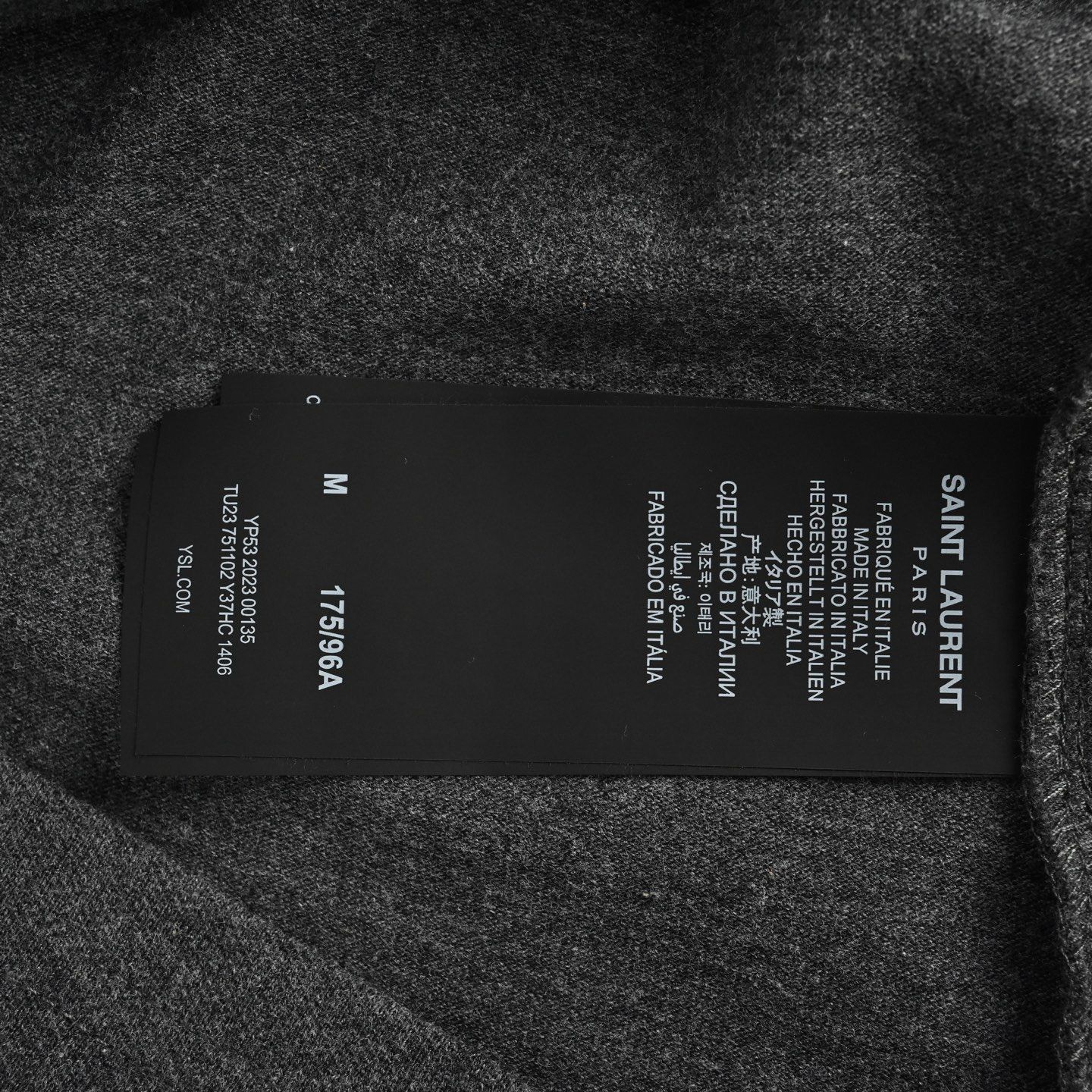 【今日特価】Saint Laurent SLP 胸元小ロゴ刺繍ポロ T シャツ 【今日特価】Saint Laurent SLP 胸元小ロゴ刺繍ポロ T シャツ