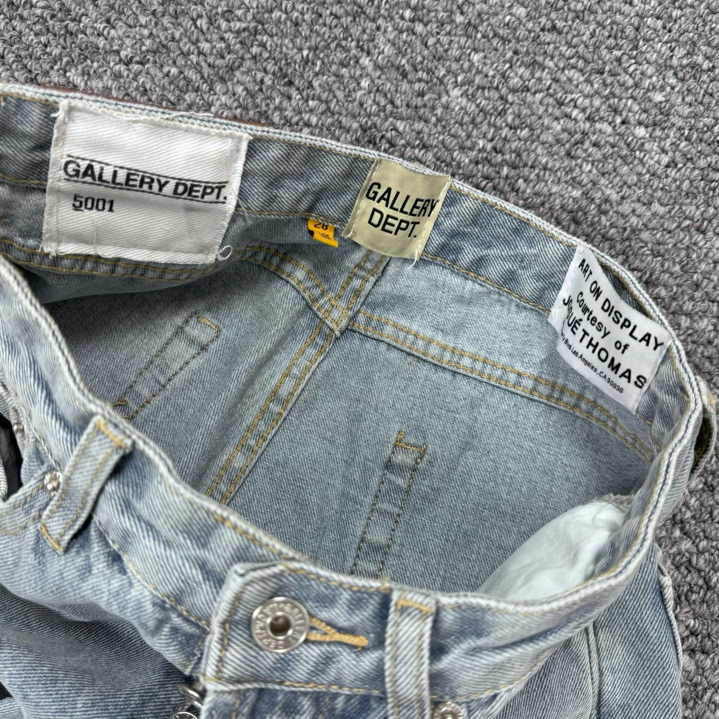 【今日特価】GALLERY DEPT. Vintage クロスステッチ デニムパンツ 【今日特価】GALLERY DEPT. Vintage クロスステッチ デニムパンツ