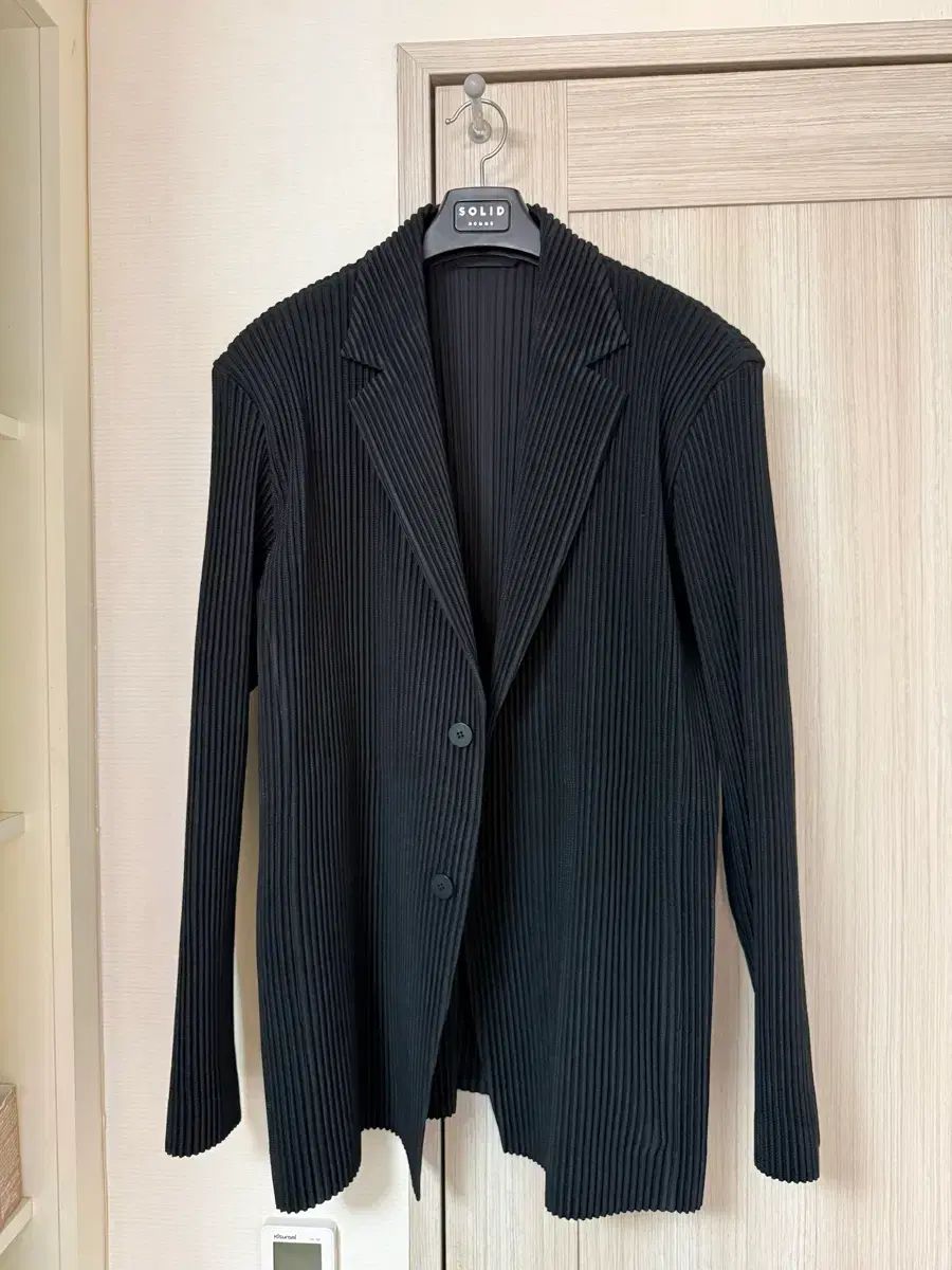 25FW オムプリッセ オーバーサイズ プリーツ ジャケット ブラック