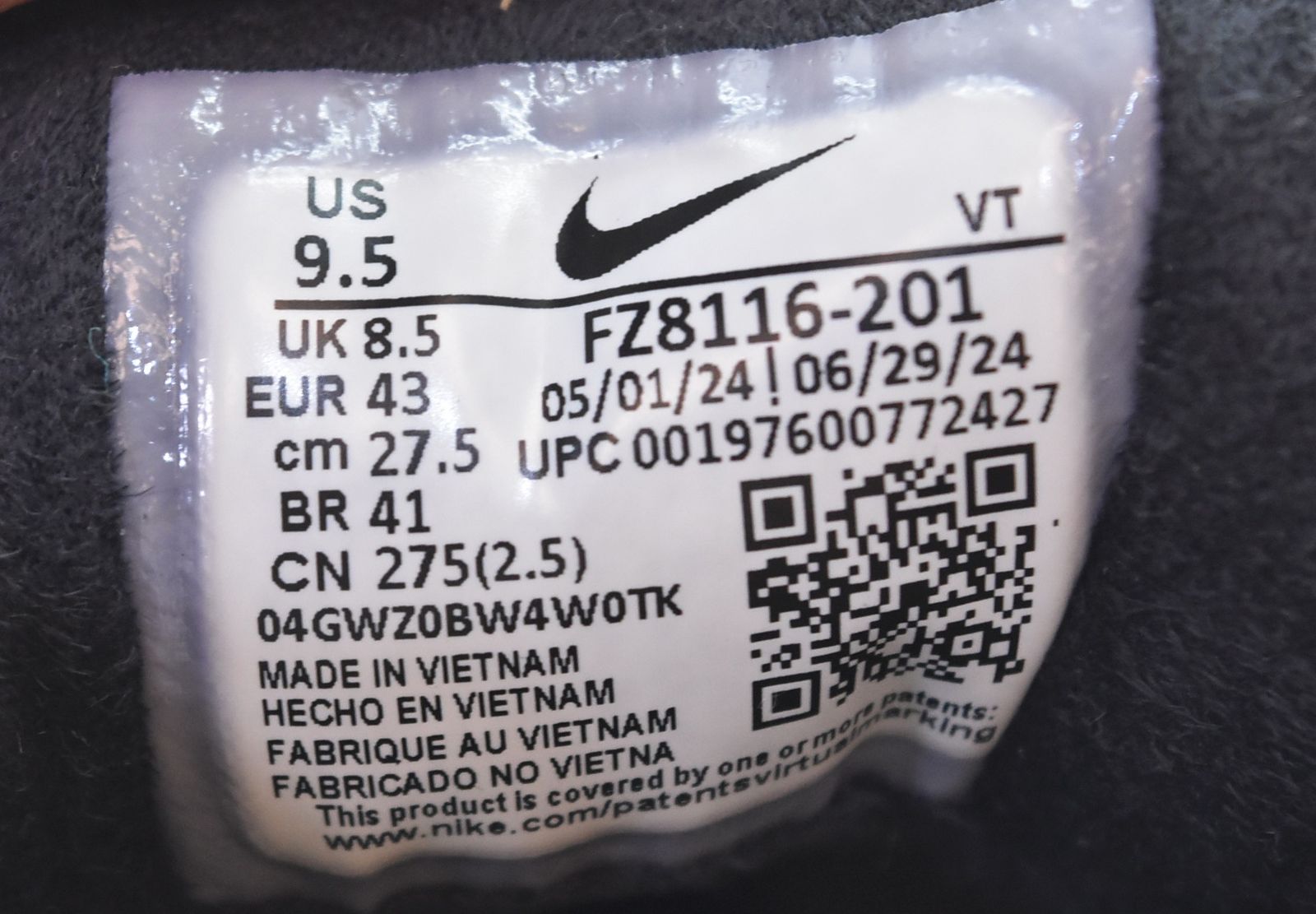 ナイキ NIKE Lunar Roam Black and Medium Olive ルナ ローム FZ8116-201 メンズ靴 スニーカー マルチカラー 27.5cm 103S-1686