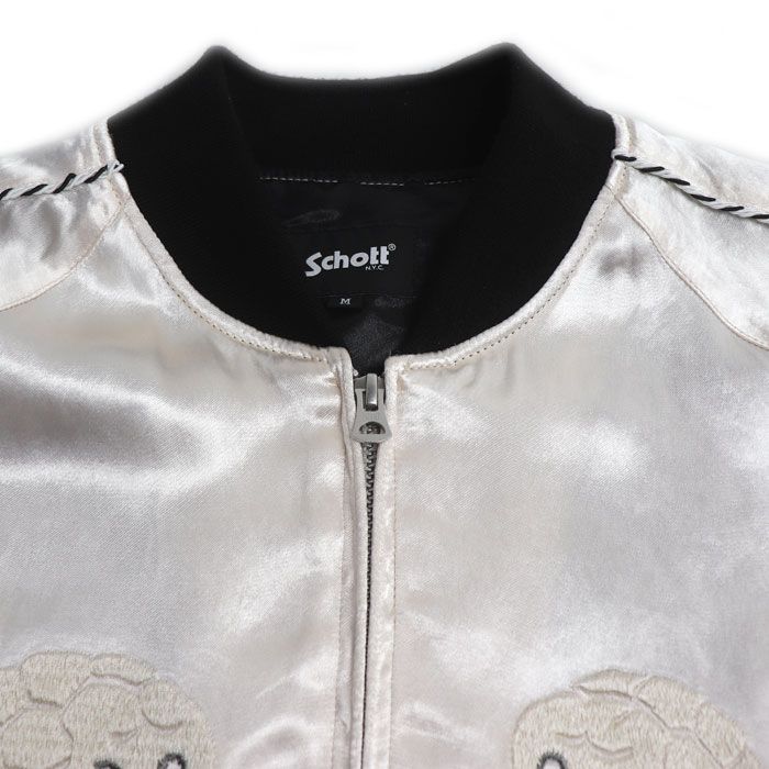 schott ショット 蛇髑髏 スカジャン キナリ 782-5252004 M メンズ 中古