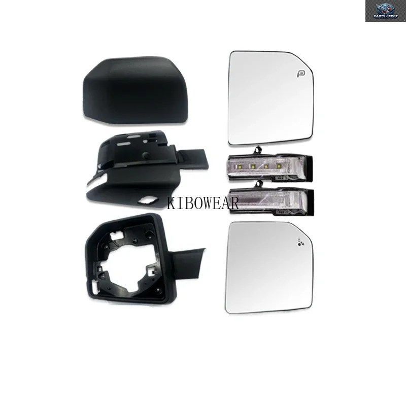 1ピースサイドミラーフレームカバーガラスフォードF150 F-150ピックアップ2015-2020トリムハウジングターンシグナルトリムボトムホルダー