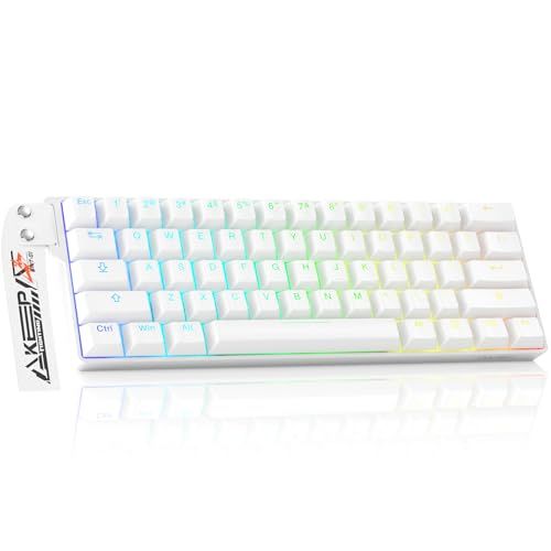 ☆新品☆DAREU EK60HE 0.01mm ラピッドトリガー対応 ゲーミングキーボード 有線8000hzポーリングレート ホットスワップ 磁気スイッチ SOCD対応 テンキーレス 60%英語配列 白/ホワイト【1年間】 40ef2142