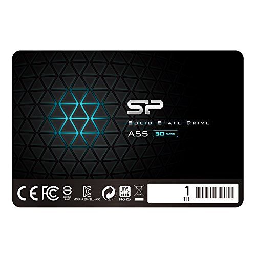 ☆新品☆シリコンパワー SSD 1TB 3D NAND採用 SATA3 6Gb/s 2.5インチ 7mm PS4動作確認済 3年保証 A55シリーズ SP001TBSS3A55S25 773898c1