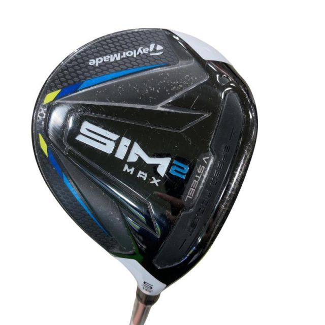 【中古】 テーラーメイド SIM2 MAX 5W フェアウェイウッド FW TENSEI BLUE TM50(SIM2 FW) (フレックスS) メンズ 男性用 右利き 右用 Cランク ゴルフクラブ
