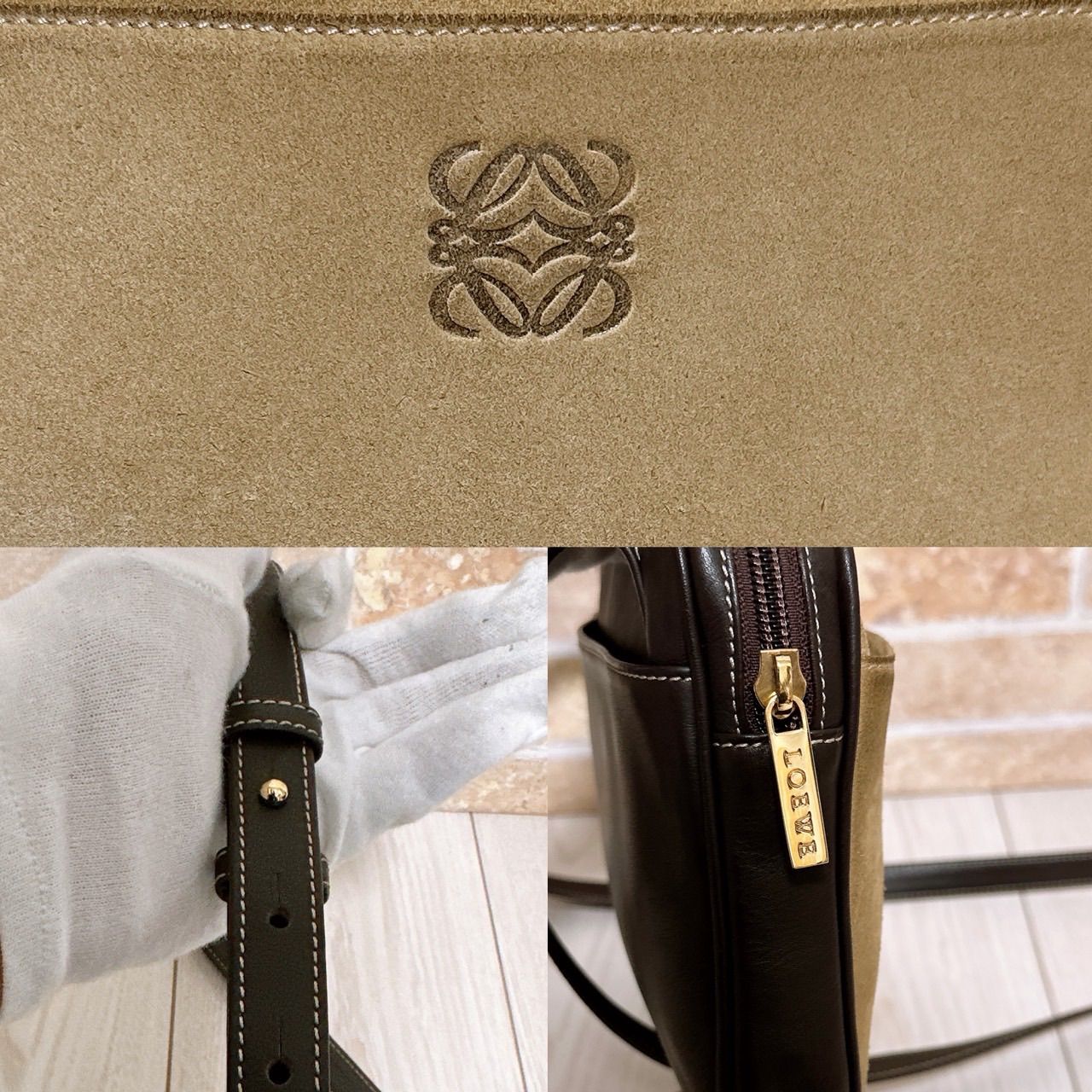 (美品) LOEWE(ロエベ)ショルダーバッグ スエード