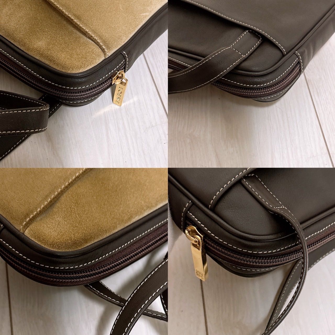 (美品) LOEWE(ロエベ)ショルダーバッグ スエード