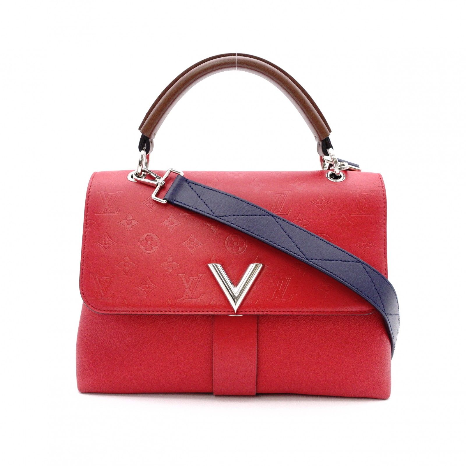LOUIS VUITTON ルイヴィトン ヴェリー ワンハンドルバッグ ハンドバッグ レザー レッド 2way