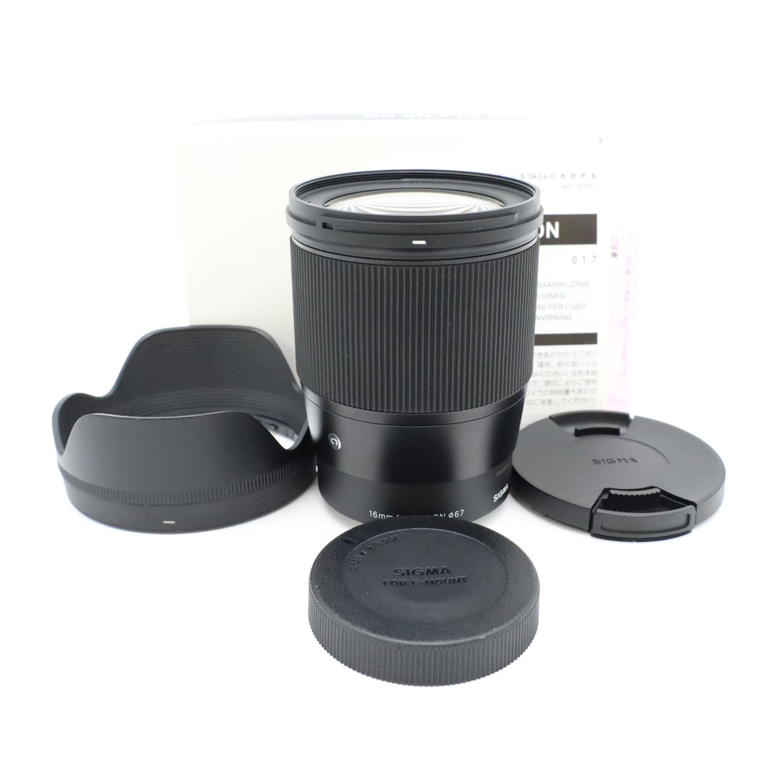シグマ SIGMA レンズ 16mm F1.4 DC DN Sony ソニー Eマウント 単焦点 広角 APS-C ミラーレス用 Contemporary