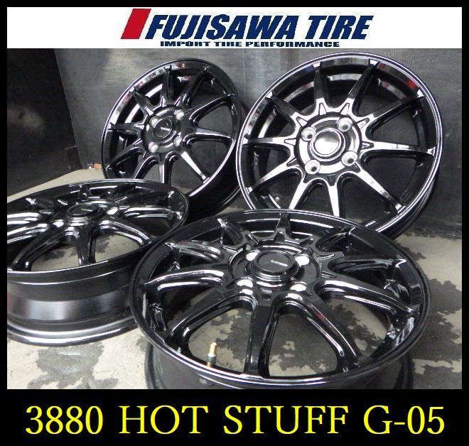 【3880】J送料無料▲HOT STUFF G-SPEED G-05▲14x4.5J 4穴 100 +45▲4本 26103418