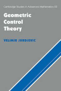 [2G]Geometric Control Theory (Cambridge Studies in Advanced Mathematics Series Number 52)