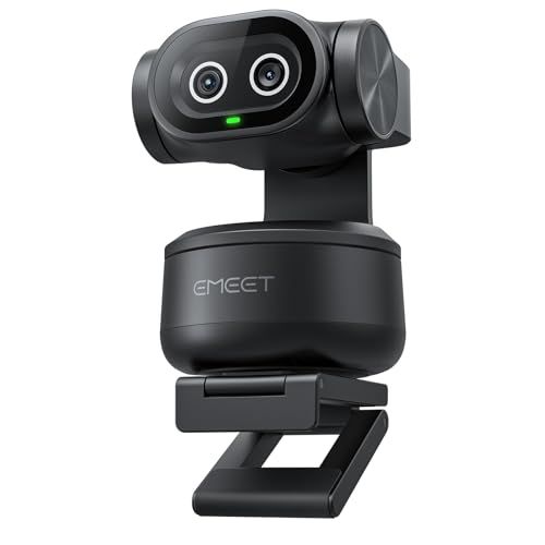EMEET PIXY webカメラ 4K - AI自動追跡 PTZカメラ PDAF高速オートフォーカス 1/2.55