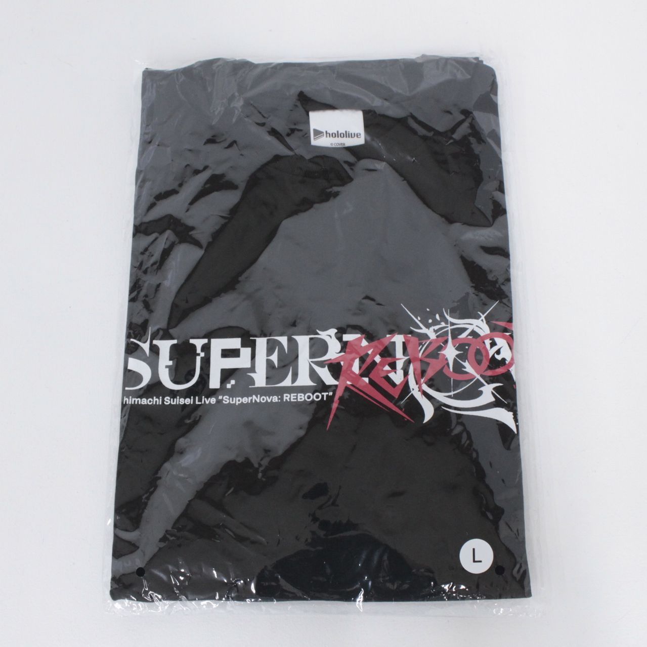 【★加古川物流】中古 未開封 星街すいせい Live SuperNova: REBOOT Tシャツ　L ホロライブ【718】Like new