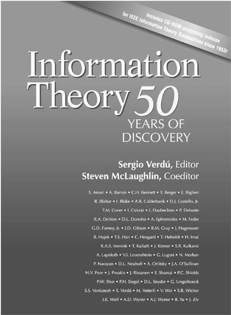 [1A]Information Theory: 50 Years of Discovery